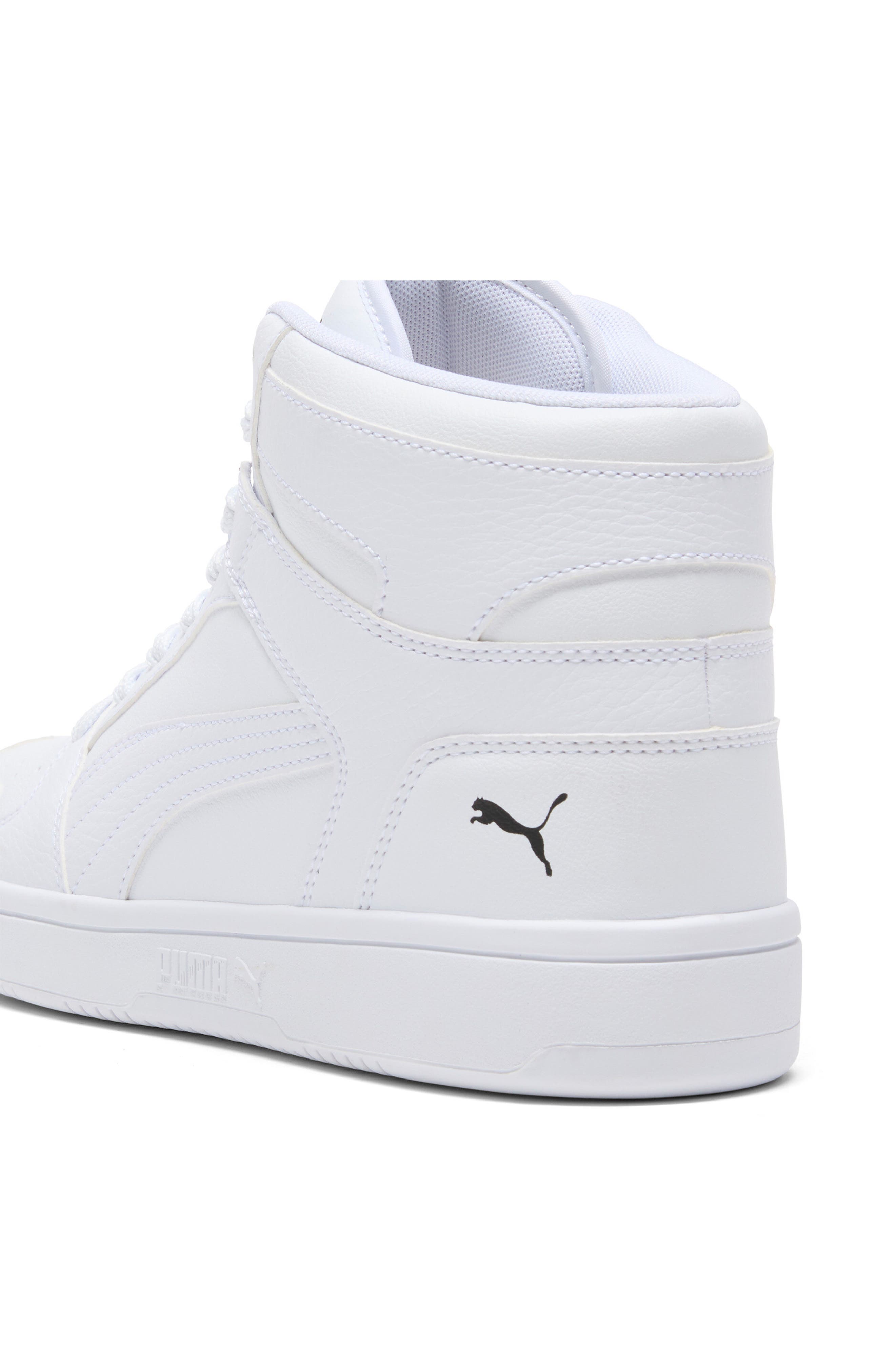 PUMA Rebound Layup High Top Sneaker, Alternate, color, Puma White-Puma White- Black