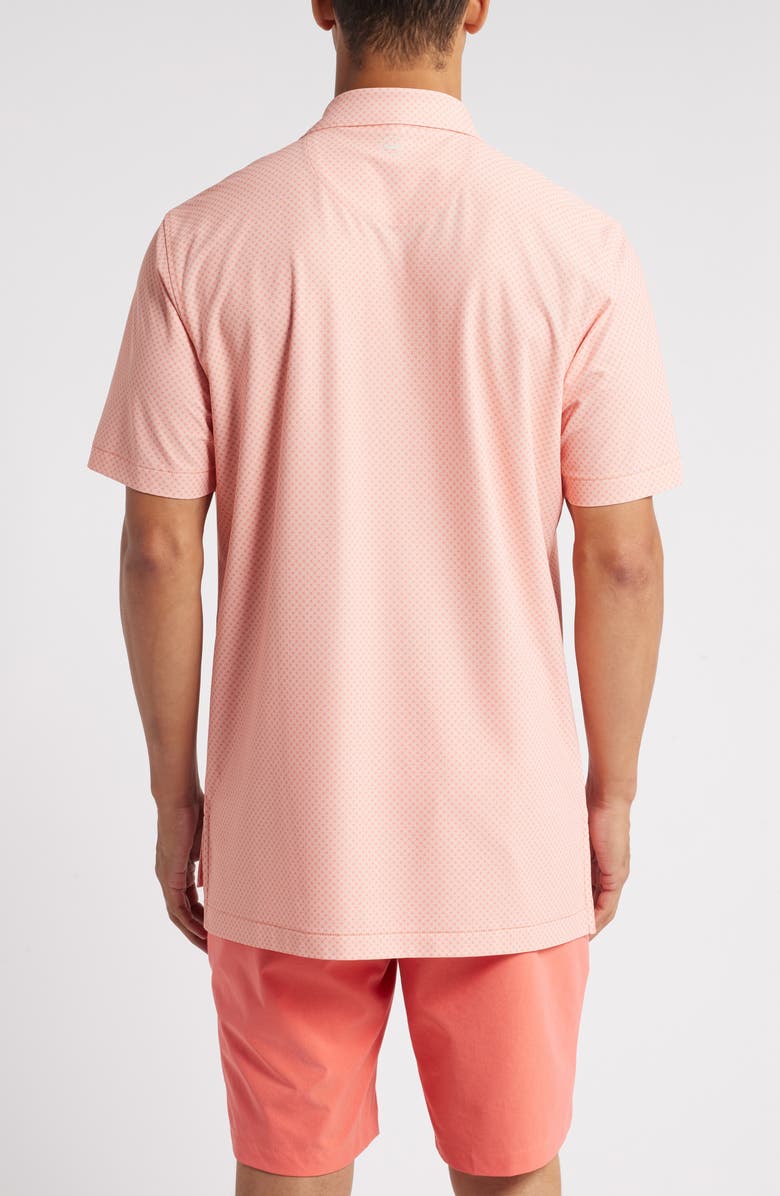 Peter Millar Quadratic Performance Neat Microprint Mesh Polo, Alternate, color, 