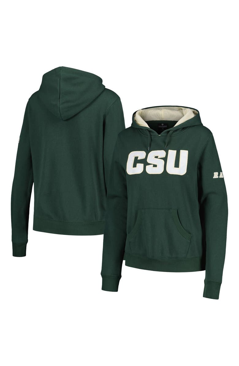 STADIUM ATHLETIC Women's Stadium Athletic Green Colorado State Rams Big Logo Pullover Hoodie, Main, color, Green