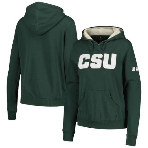 Women's Stadium Athletic Green Colorado State Rams Big Logo Pullover Hoodie