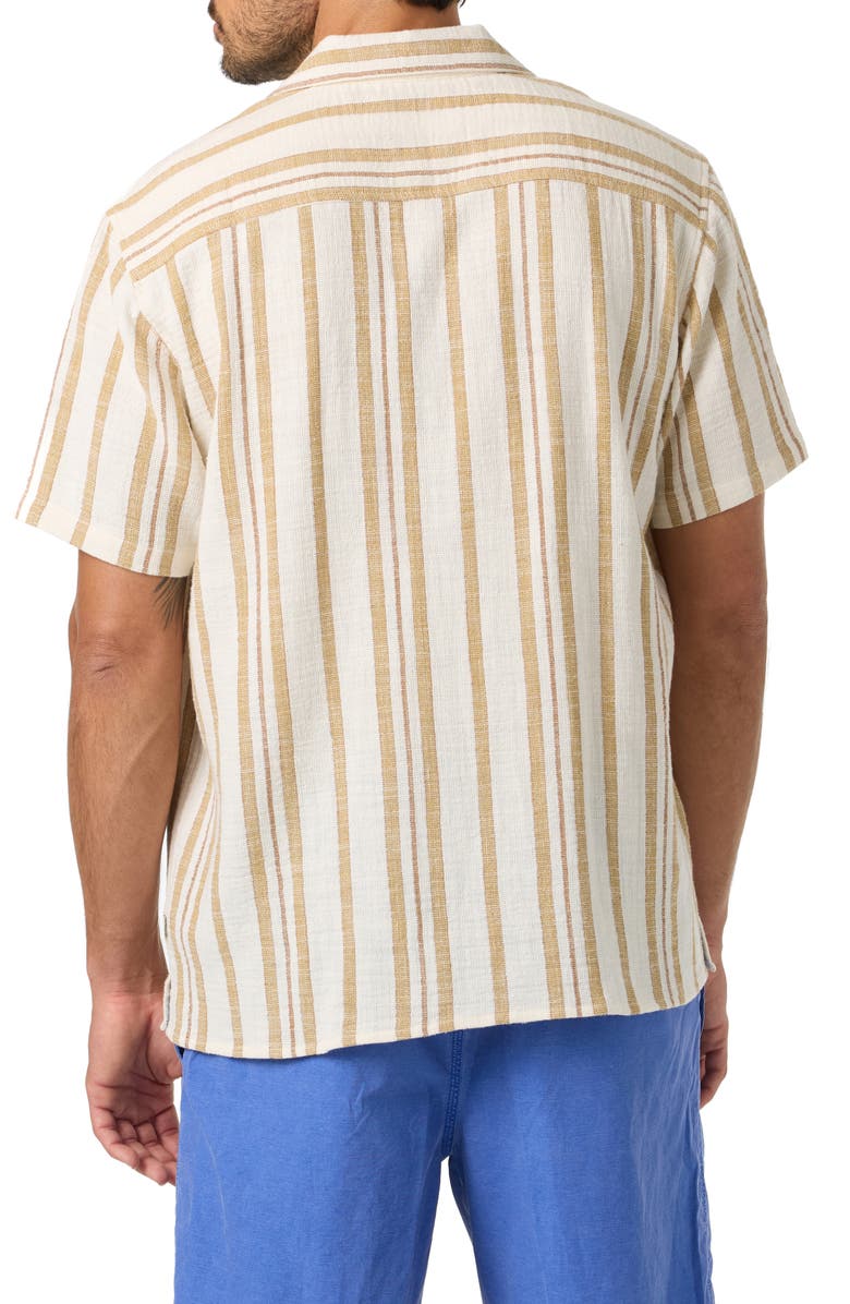 O'Neill OG Stripe Camp Shirt, Alternate, color, Tofu
