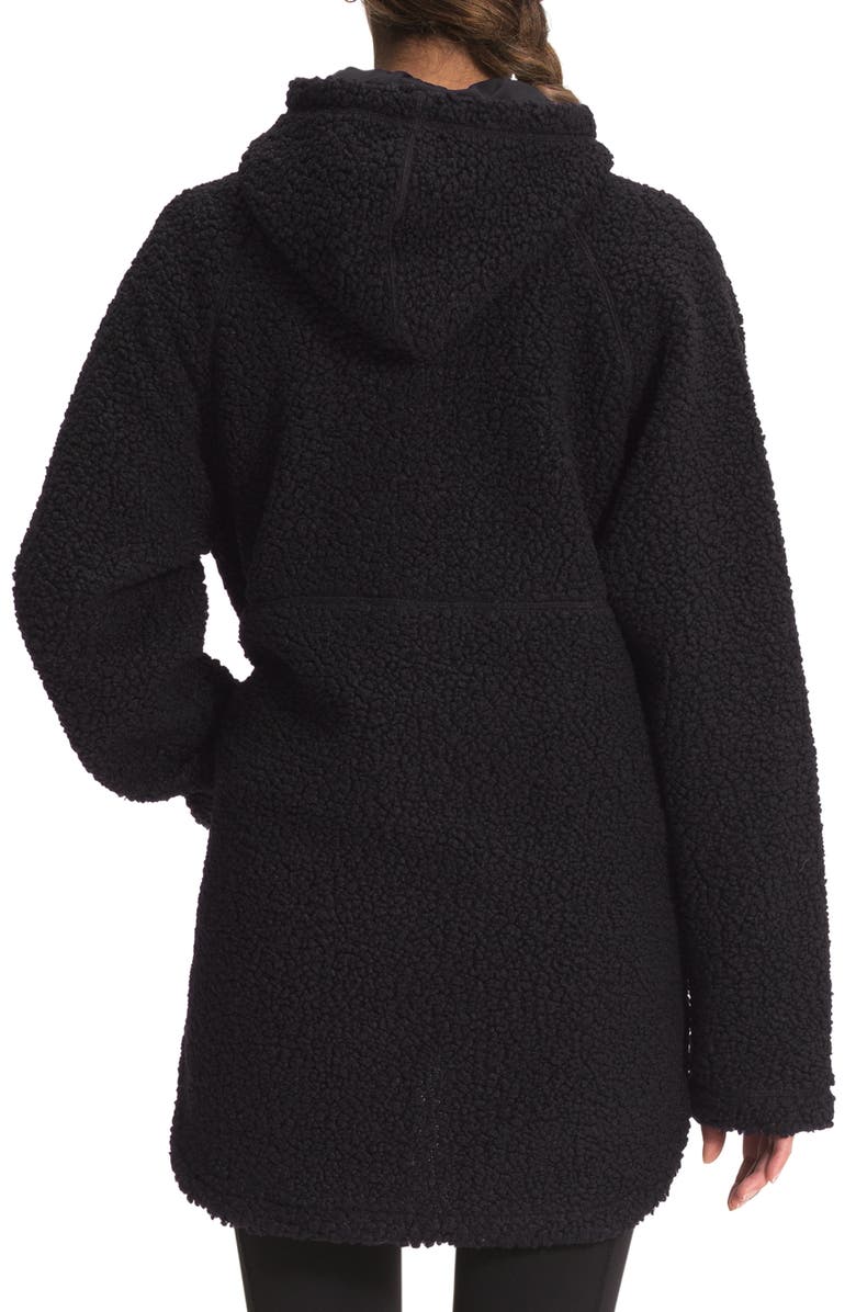 The North Face Ridge Faux Shearling Fleece Tunic Hoodie, Alternate, color, 