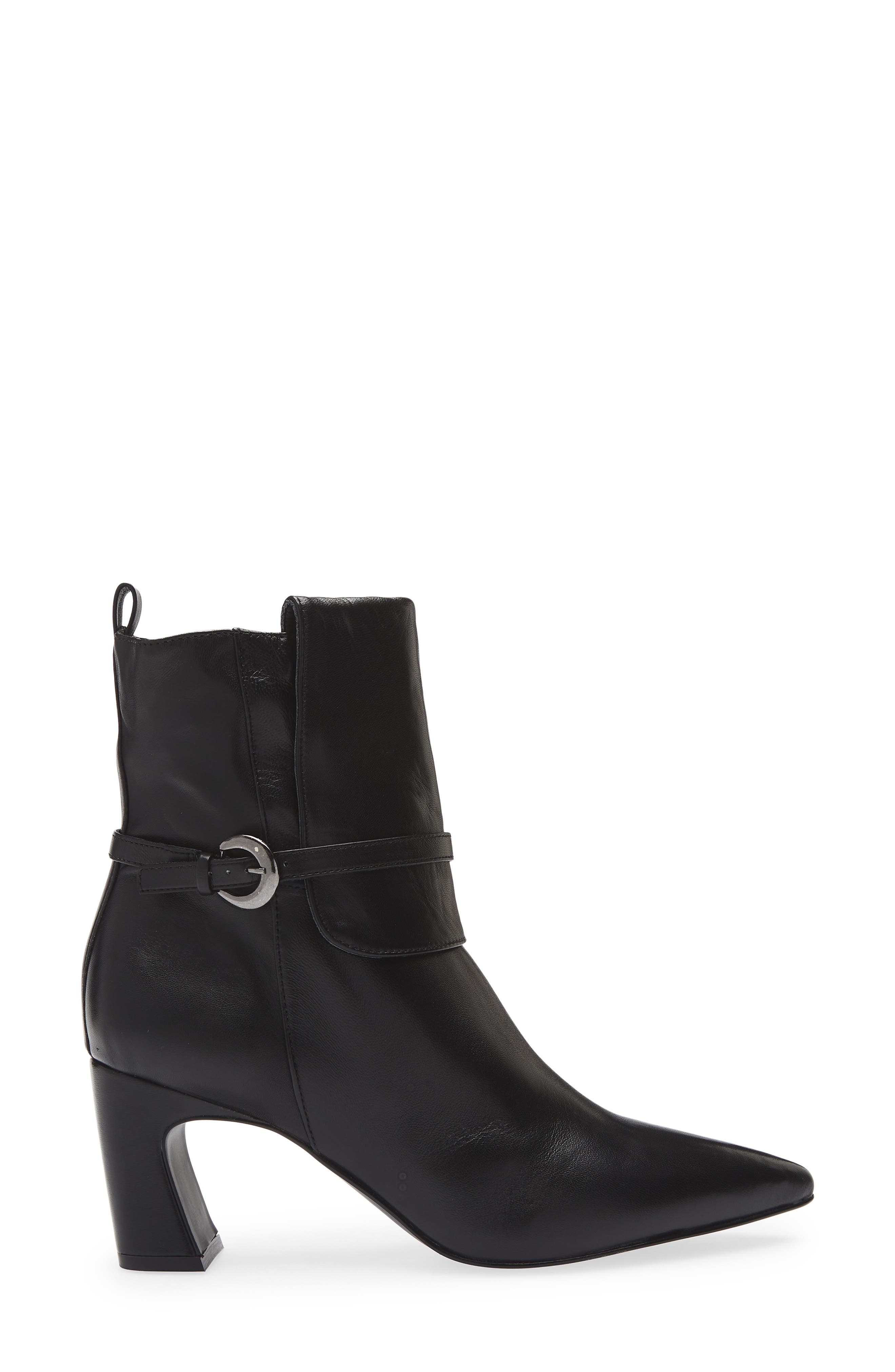 KOKO + PALENKI Viggo Buckle Strap Bootie, Alternate, color, Black Leather