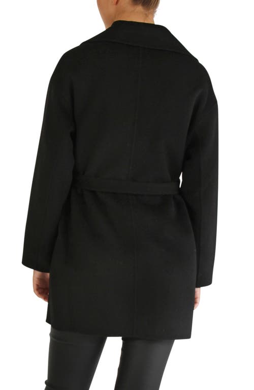 Belle & Bloom Eternal Flame Tie Waist Wool Blend Coat