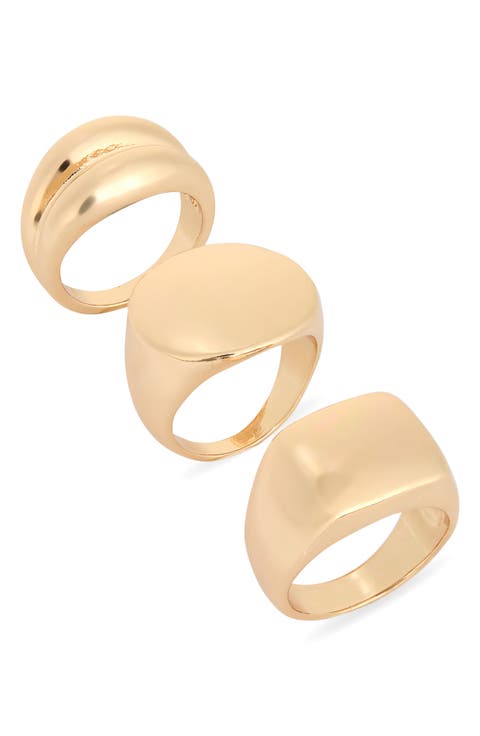 Set of 3 Signet Rings