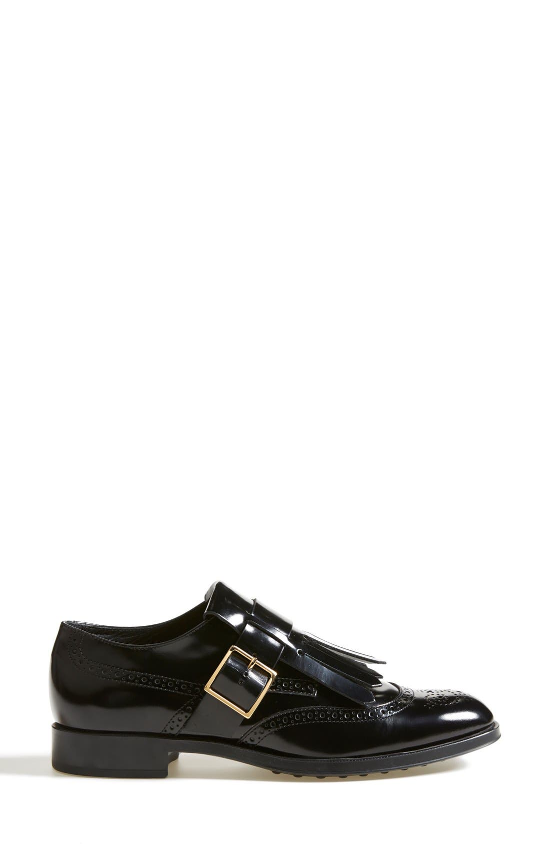 Kiltie Oxford, Alternate, color, BLACK