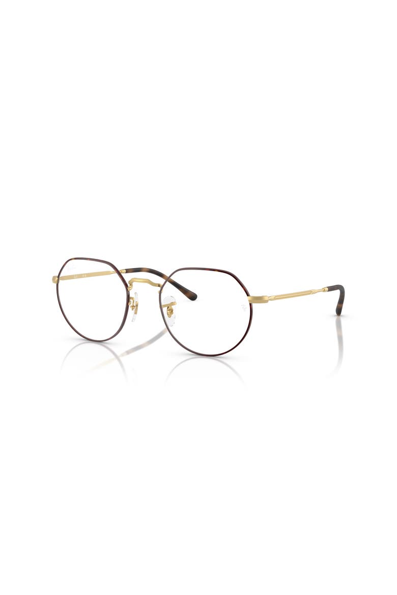 49mm Irregular optical glasses, Main, color, Tortoise Light