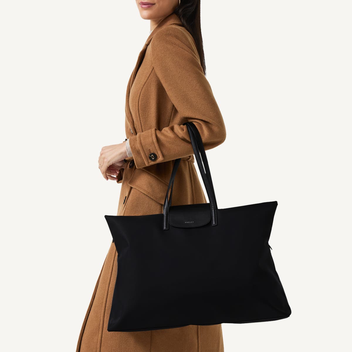 Radley Pocket Essentials Large Ziptop Shoulder Bag, Alternate, color, Black