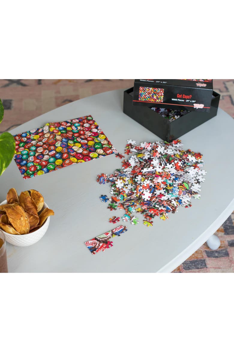 Got Caps? Soda Bottle Cap Puzzle For Adults And Kids | 1000 Piece Jigsaw Puzzle, Alternate, color, Red