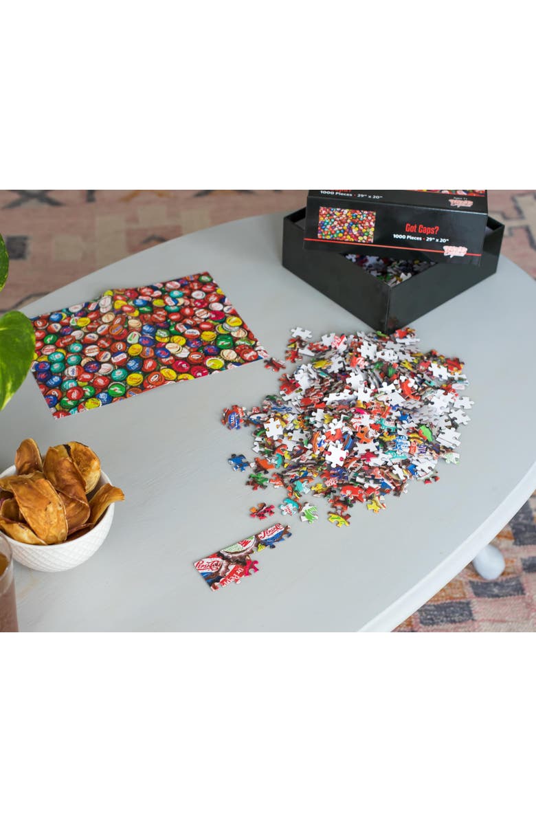 Toynk Got Caps? Soda Bottle Cap Puzzle For Adults And Kids | 1000 Piece Jigsaw Puzzle, Alternate, color, Red