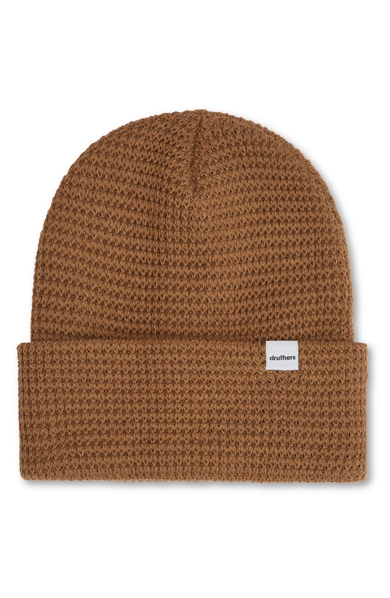 Druthers Organic Cotton Waffle Knit Beanie, Main, color, 