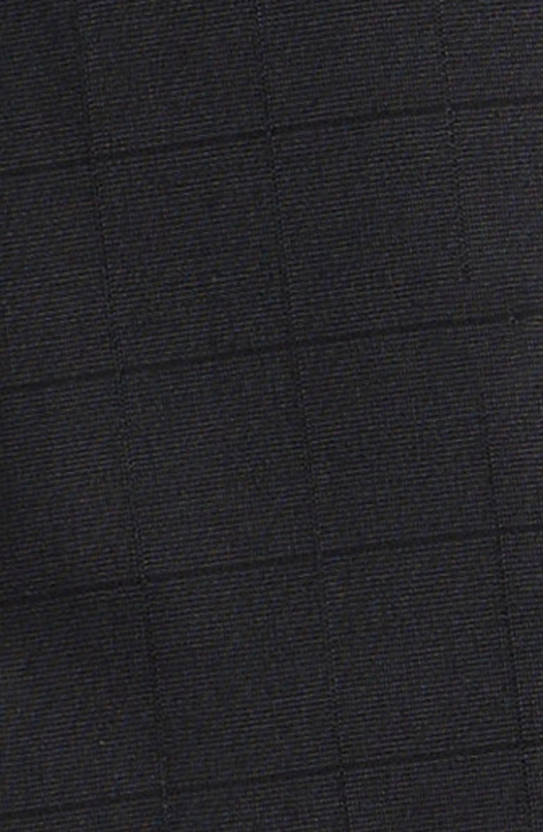 Andrew Marc Kids' Skinny Fit Black Windowpane Checck Stretch Suit, Alternate, color, Grey