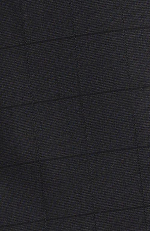 Andrew Marc Kids' Skinny Fit Black Windowpane Checck Stretch Suit In Gray