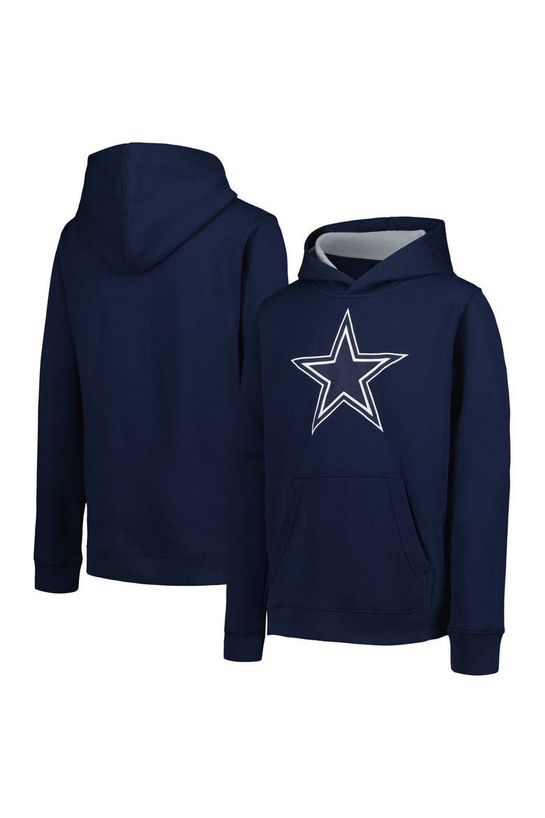 Youth Navy Dallas Cowboys Prime Pullover Hoodie, Main, color, Navy