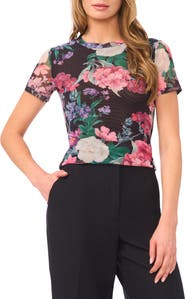 Ted Baker Devin Floral Mesh T-Shirt