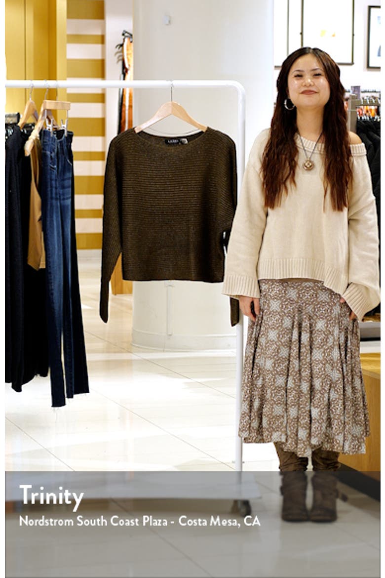 Metallic Boatneck Sweater video