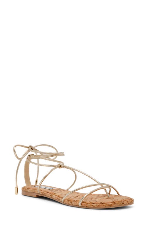 Steve Madden Myrtle Strappy Sandal in Gold Multi 