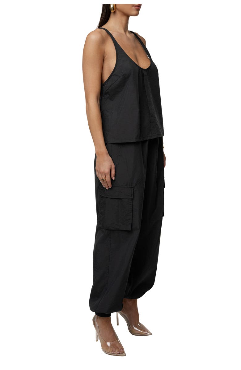 JLUXLABEL Active Scoop Neck Top, Alternate, color, Black