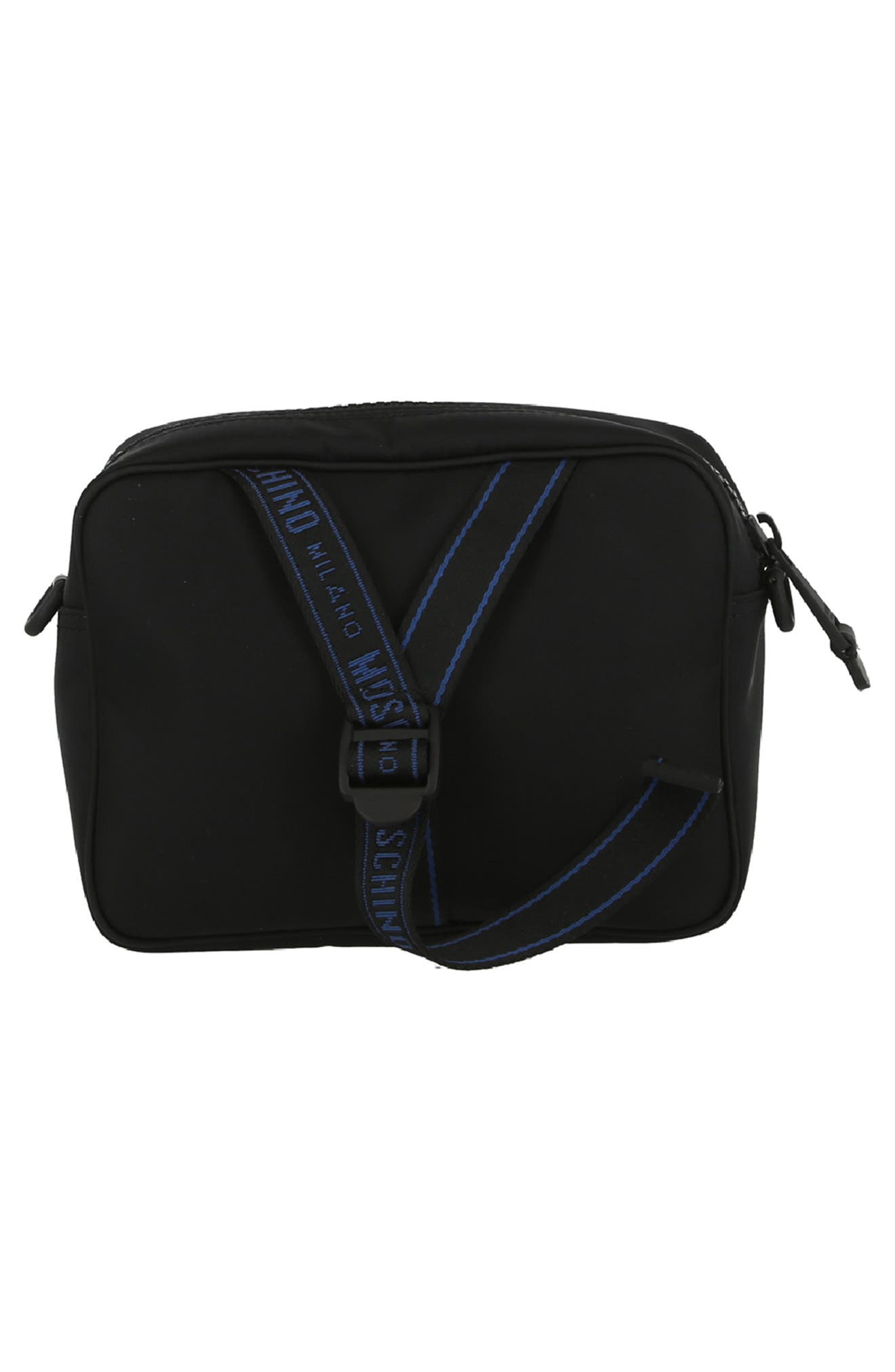 Moschino 3D Logo Crossbody Bag, Alternate, color, 