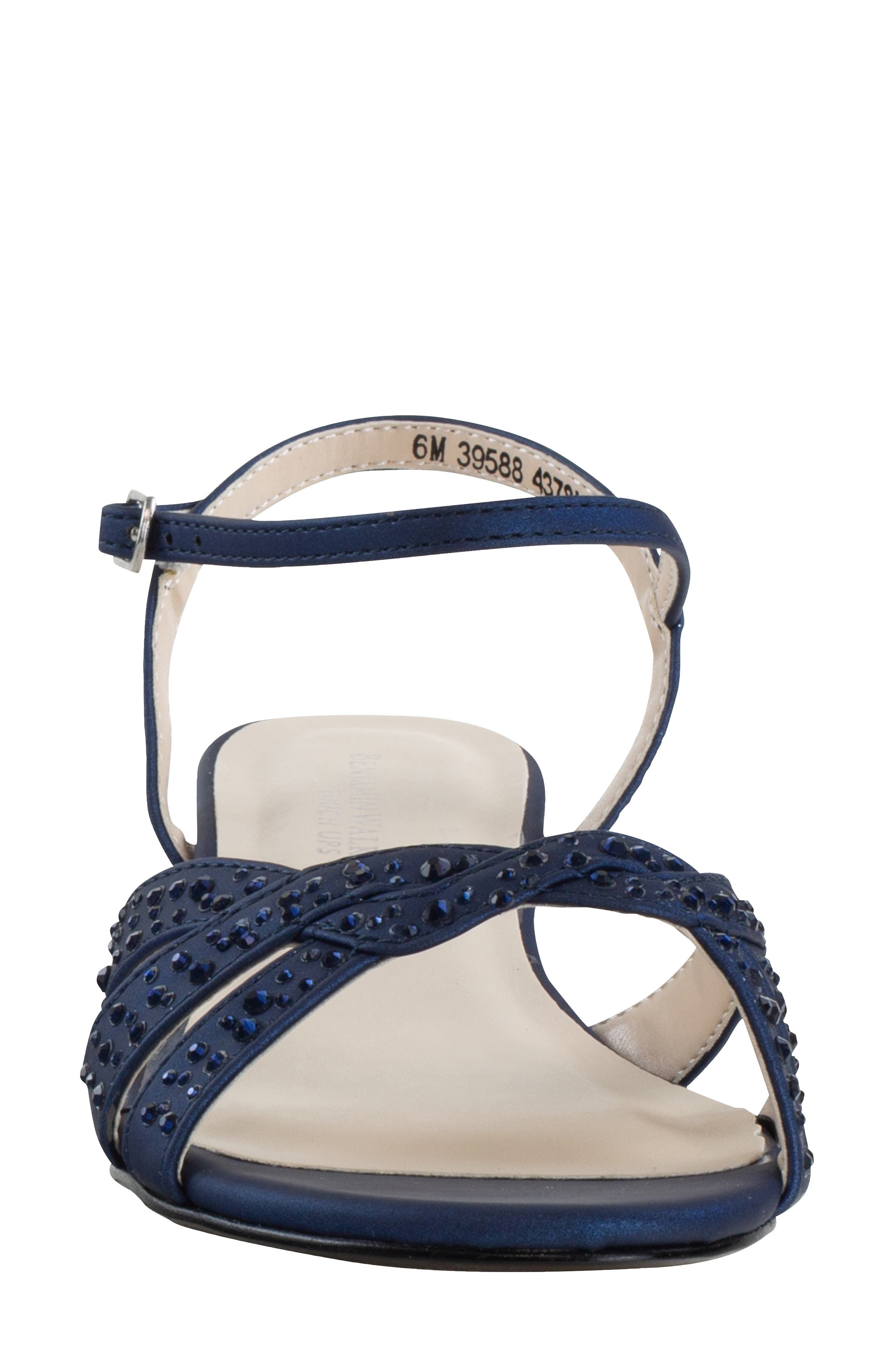 Lena Wedge Sandal, Alternate, color, NAVY