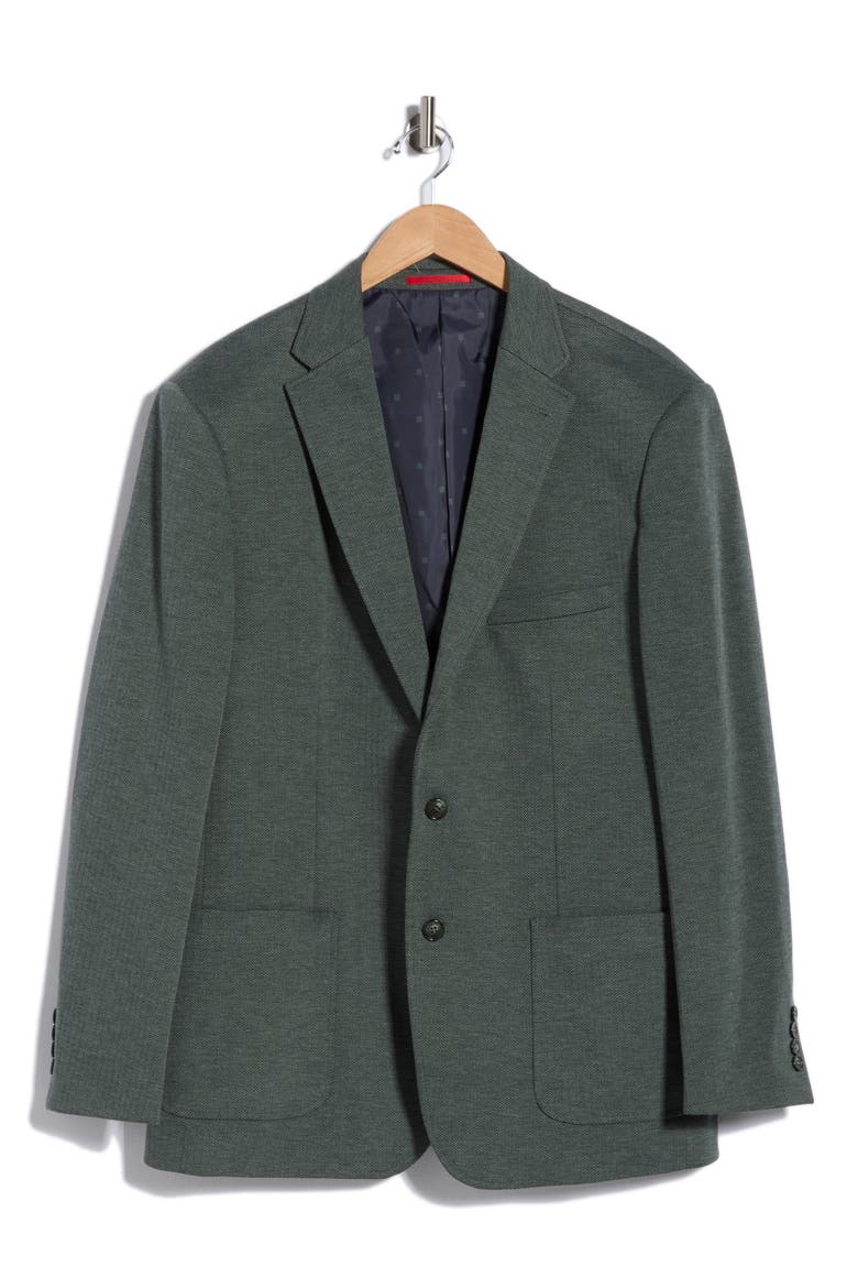 Herringbone Knit Sport Coat, Main, color, OLIVE