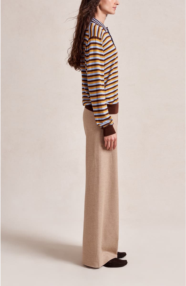 La Ligne Flannel Colby Pant, Alternate, color, Camel