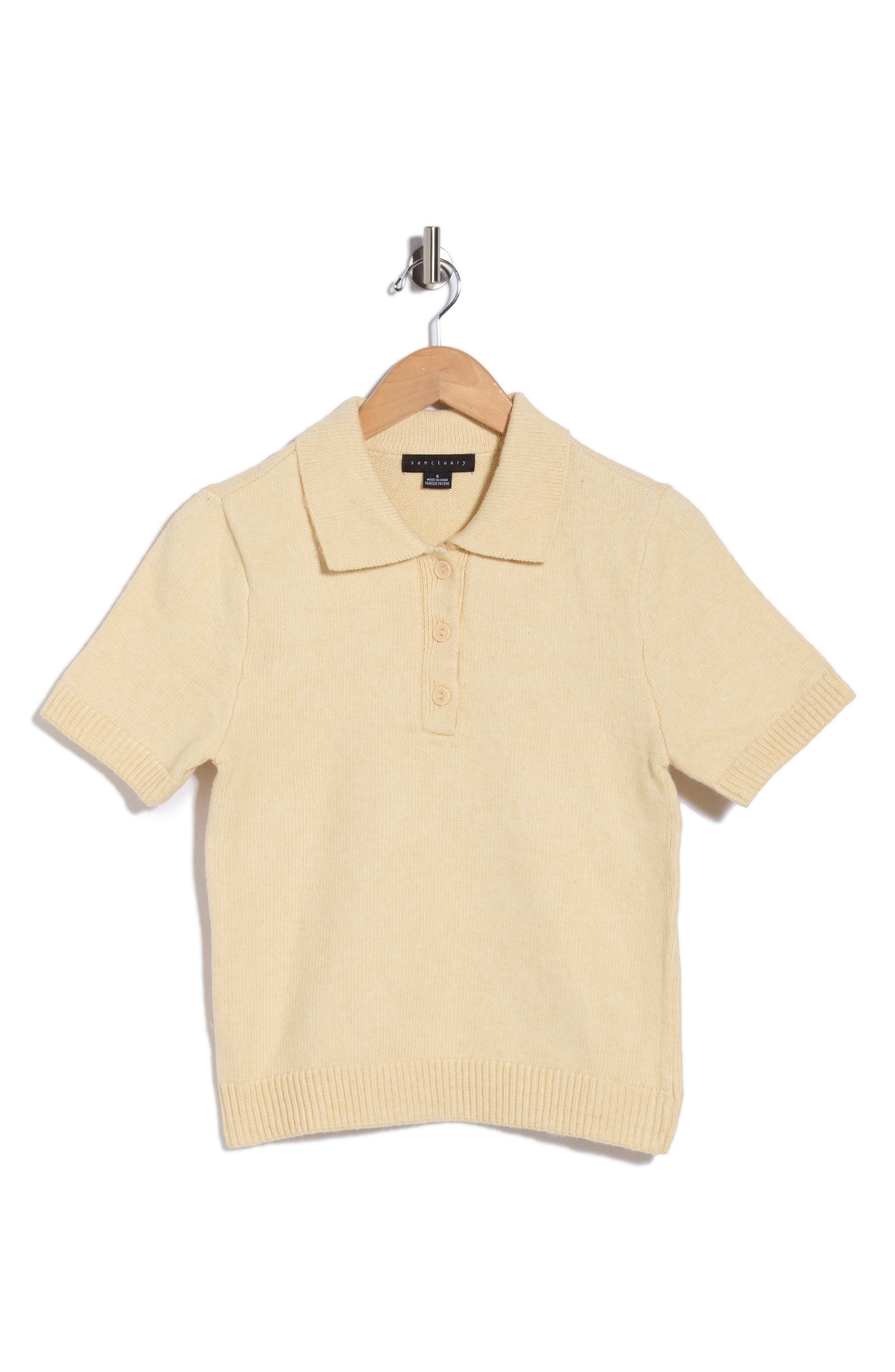 Short Sleeve Polo Sweater