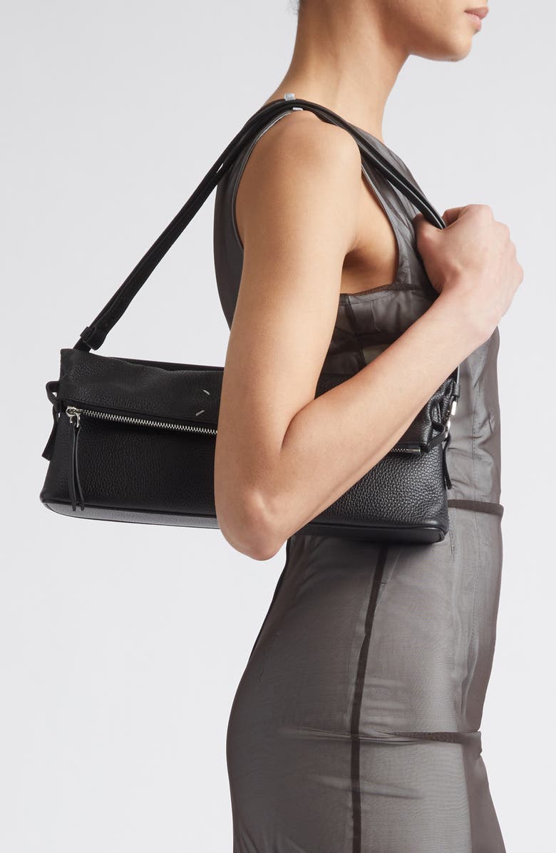 Maison Margiela 5AC Leather Crossbody Bag, Alternate, color, Black