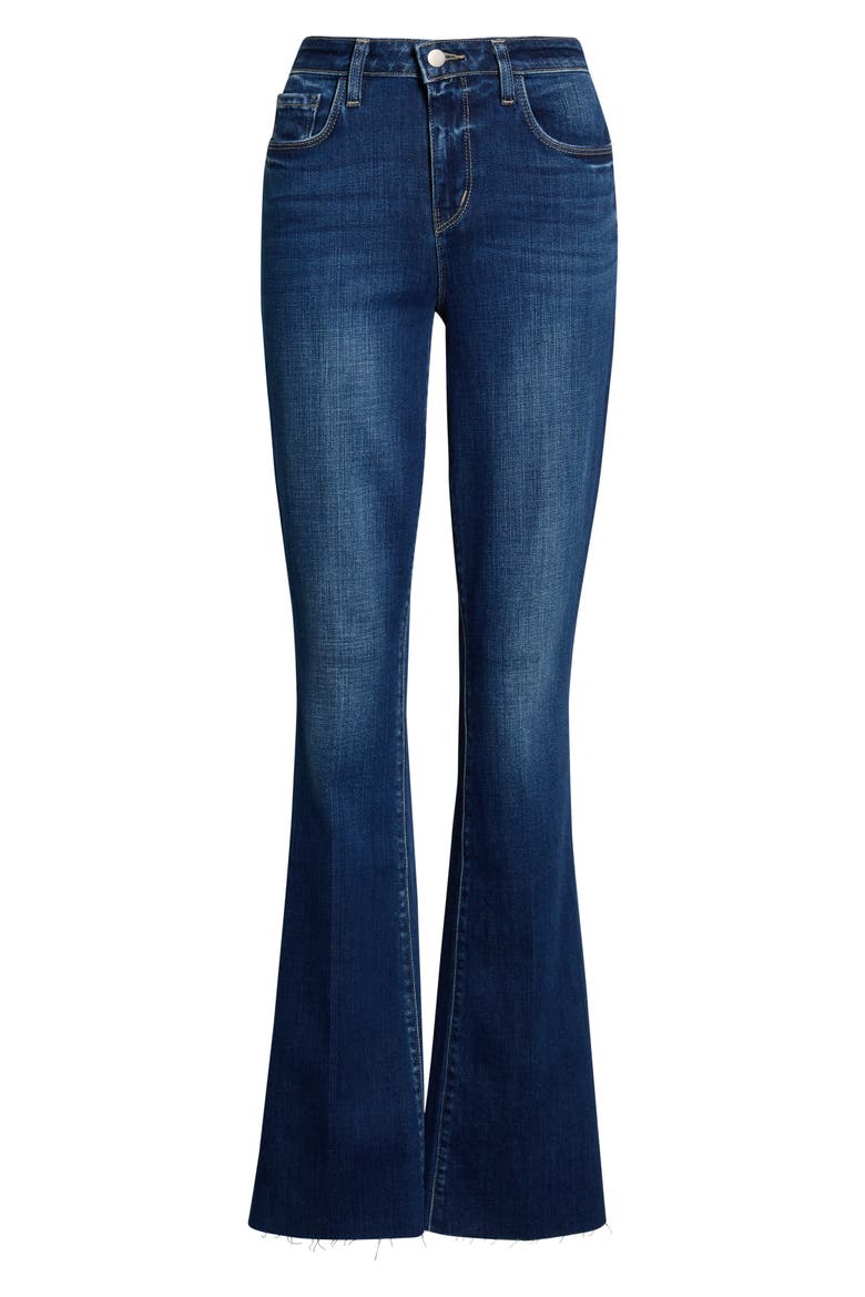 Ruth Raw Hem Straight Leg Jeans, Alternate, color, MARVISTA