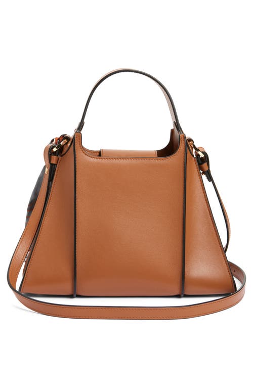 Strathberry Arkshell Top Handle Leather Bag In Tan