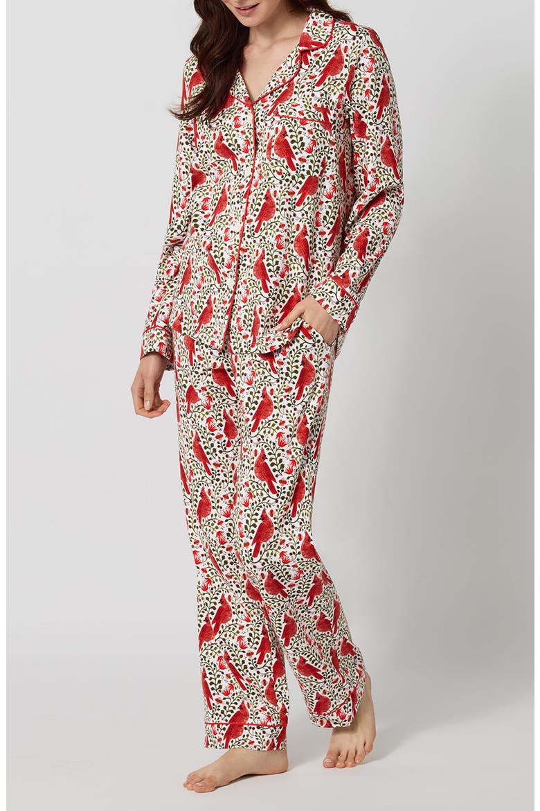 Long Sleeve Pajamas, Alternate, color, CARDINALS