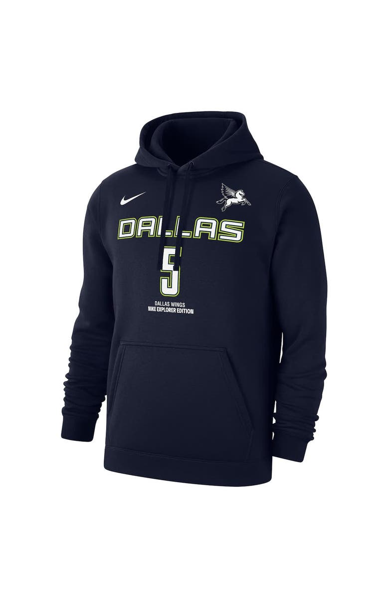 Nike Men's Nike Paige Bueckers Navy Dallas Wings 2025 WNBA Draft Explorer Edition Name & Number Pullover Hoodie, Alternate, color, Navy