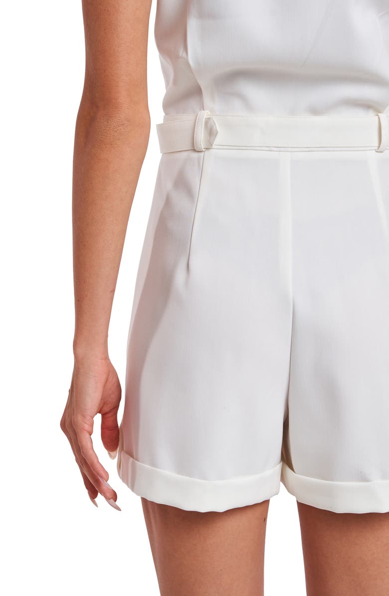 CIEBON Valerie Belted Sleeveless Romper, Alternate, color,