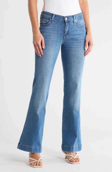 7 For All Mankind Dojo Tailorless Flare Leg Jeans
