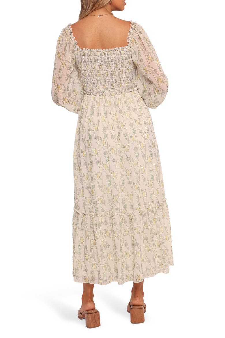 Keziah Long Sleeve Maxi Dress, Alternate, color, YELLOW FLORAL