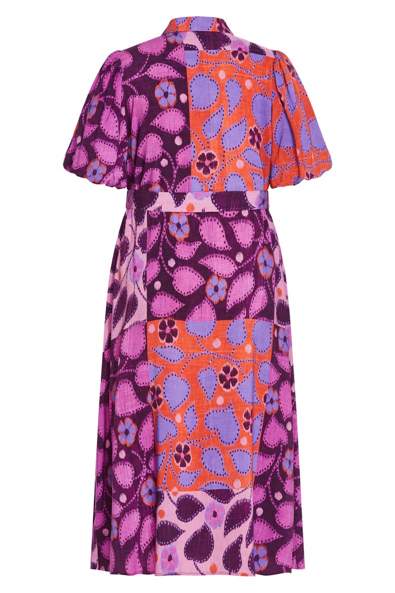 Davina Print Dress, Alternate, color, PLAYDATE