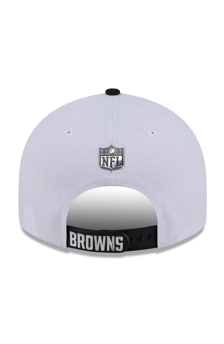 New Era Men's New Era  White/Black Cleveland Browns 2026 NFL Draft Pre-Curved 9FIFTY Snapback Hat, Alternate, color, White