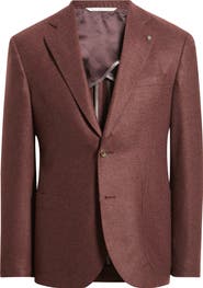 Jack Victor Darwin Burgundy COMFORTWEAR™ Knit Cashmere Sport Coat