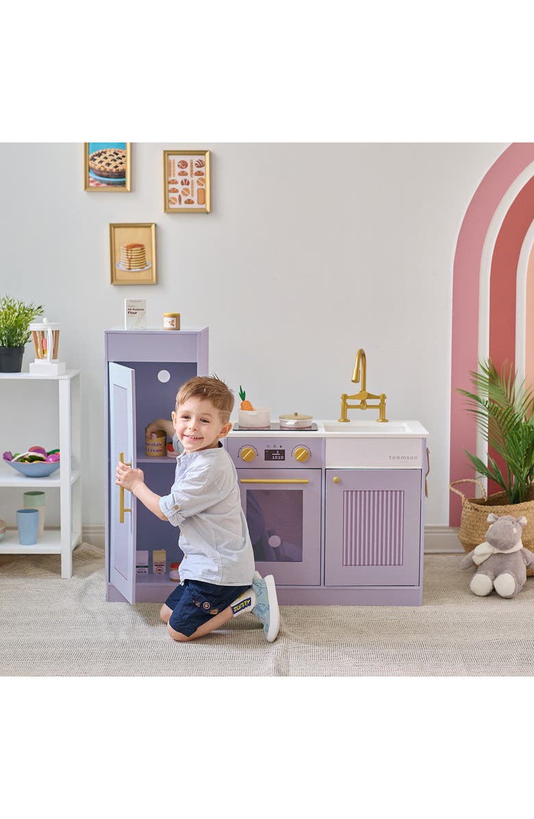 Teamson Kids Little Chef Chester Play Kitchen & Accessories, Alternate, color, Purple