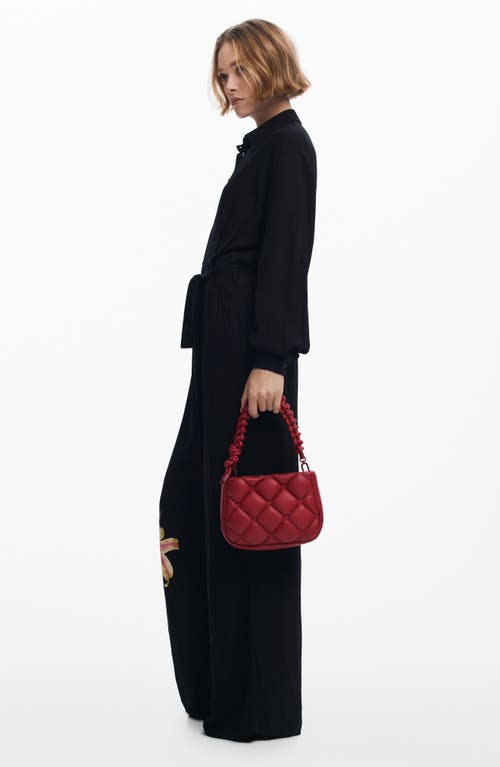 DESIGUAL DESIGUAL QUILTED FAUX LEATHER HANDBAG