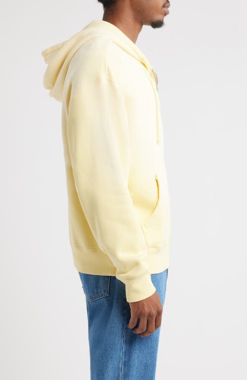 Elwood Core Oversize Terry Full Zip Hoodie In Yellow