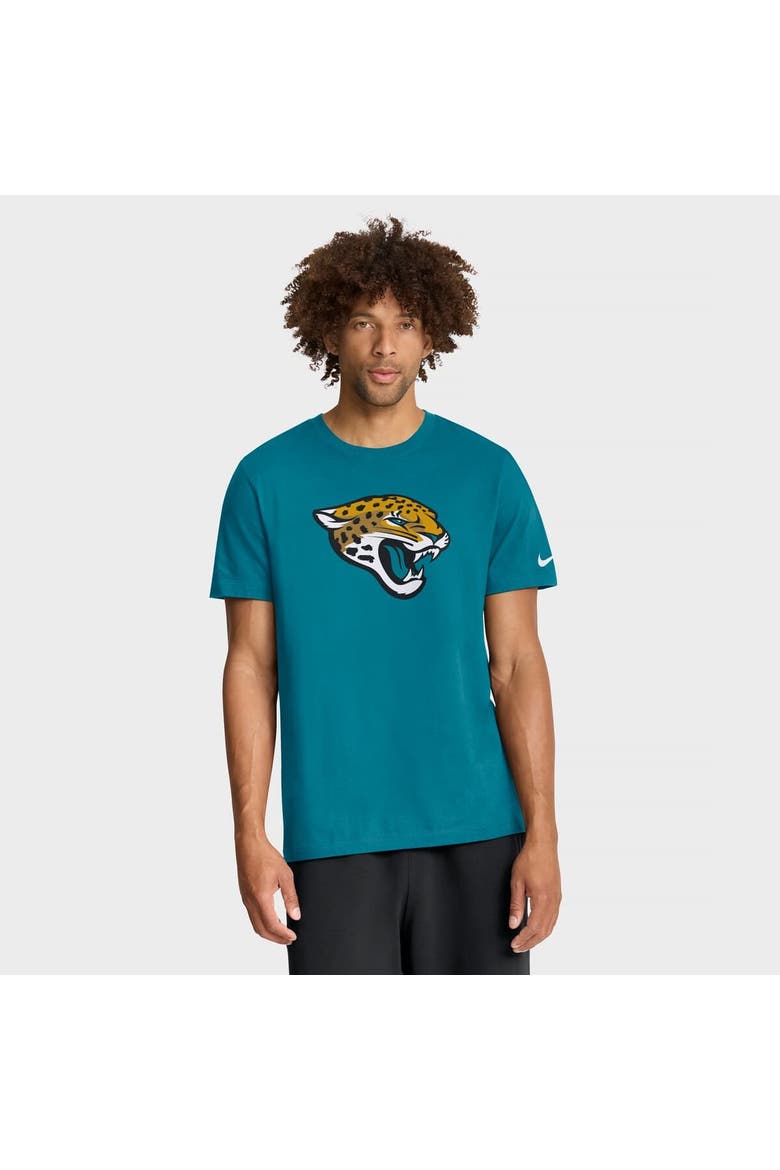 Men's Nike Teal Jacksonville Jaguars Essential Logo T-Shirt, Main, color, Teal