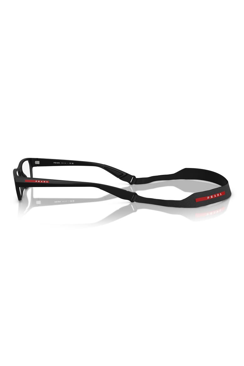 54mm Pillow Optical Glasses, Alternate, color, MATTE BLACK