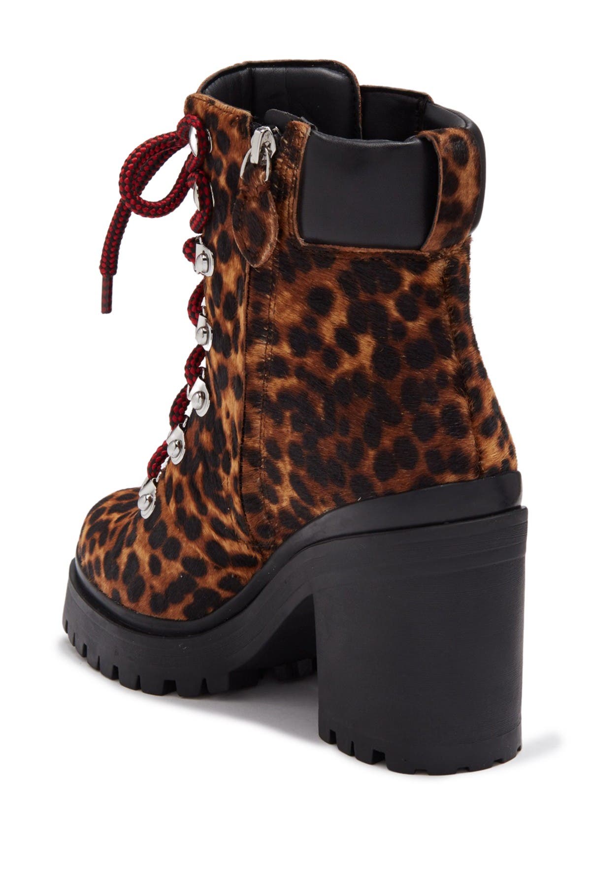 Rebecca Minkoff Maihlo Leopard Printed Genuine Calf Hair Combat Boot, Alternate, color, 