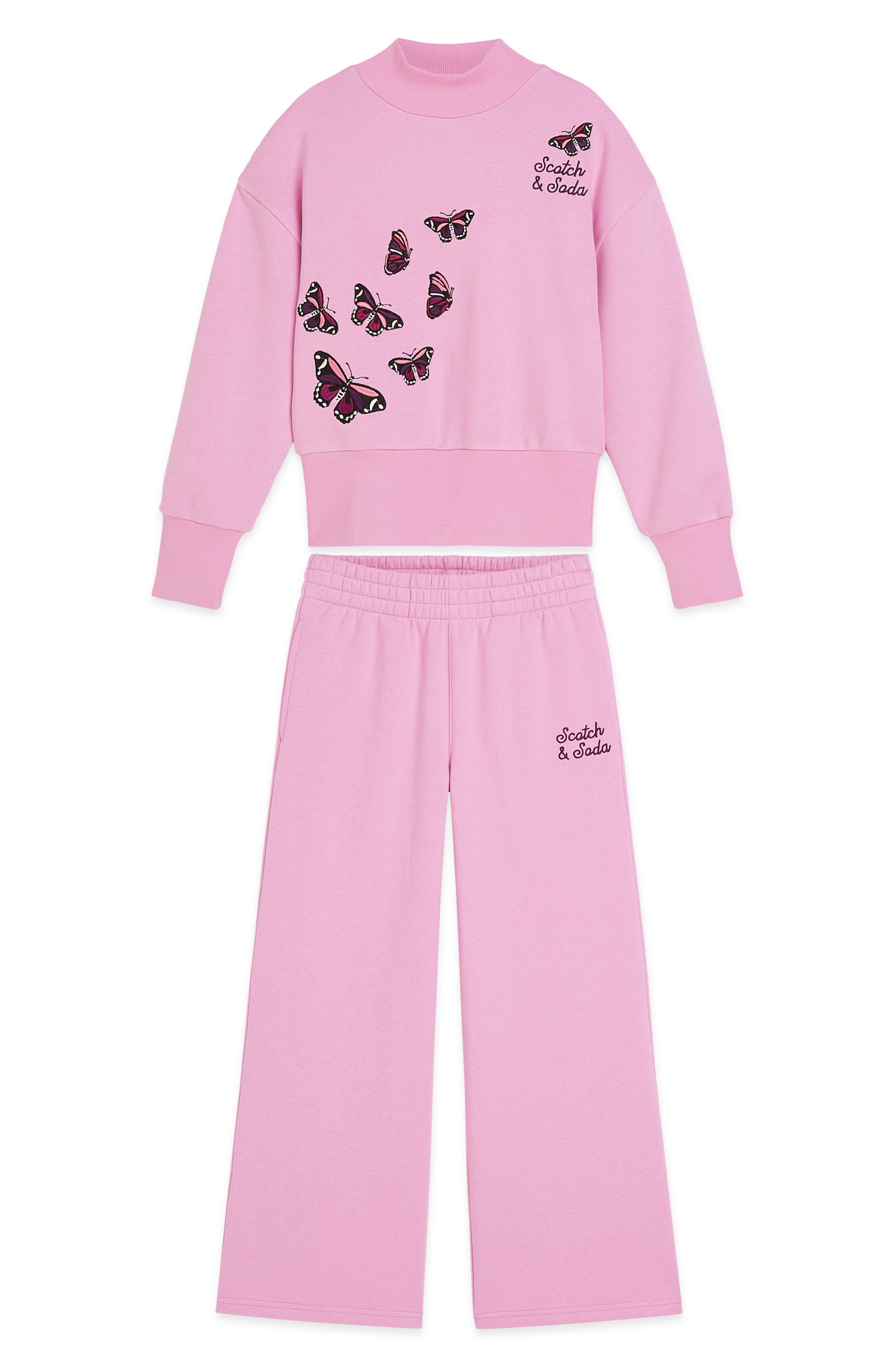 Scotch & Soda Kids' Fleece Sweatshirt & Pants Set