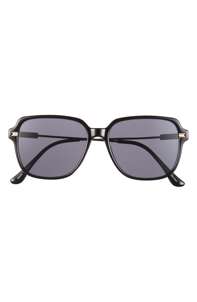 BP. Retro Square Sunglasses, Main, color, Black- Gold