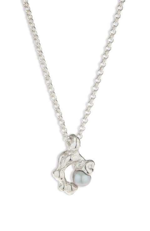 Fellini Cultured Pearl Pendant Necklace