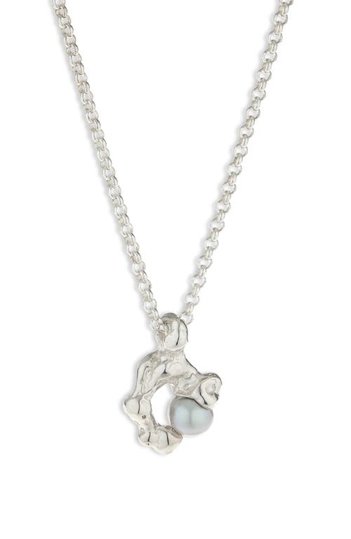 FARIS Fellini Cultured Pearl Pendant Necklace in Silver  product