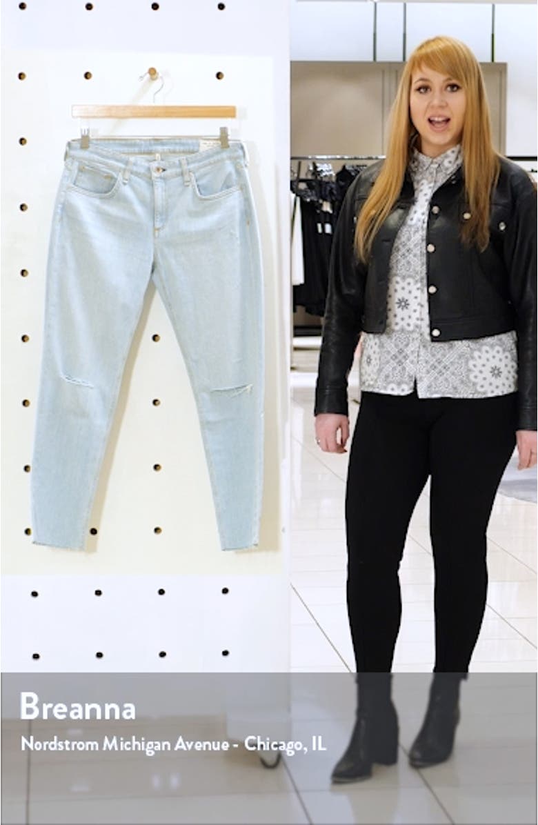 Dre Slim Ankle Boyfriend Jeans, sales video thumbnail