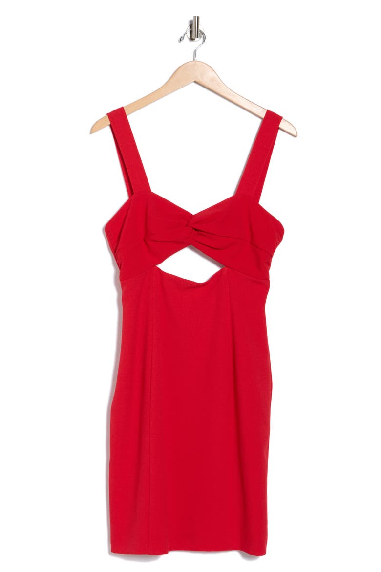 Cutout Minidress, Alternate, color, RED